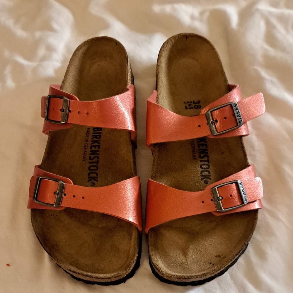 FLASHSALE Birkenstoc 38Sandals - Orange Coral, New No Box